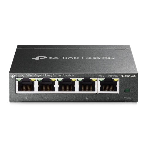 TP-Link TL-SG105E network switch Managed L2 Gigabit Ethernet (10/100/1000) Black - Buy IT Solutions