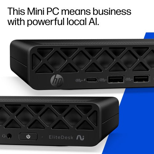 HP EliteDesk 8 Mini G2i Desktop Next Gen AI PC Wolf Pro Security Edition Copilot+ PC 32 GB DDR5-SDRAM 512 GB SSD Windows 11 Home Mini PC