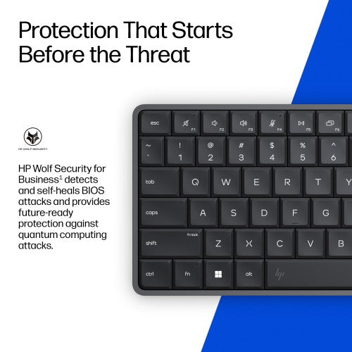HP EliteBoard G1a Next Gen AI PC Wolf Pro Security Edition Copilot+ PC PRO 340 24 GB DDR5-SDRAM Windows 11 Pro Black