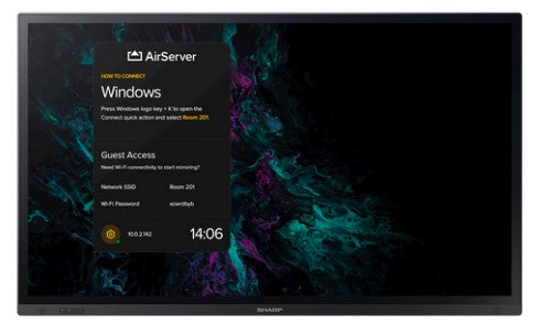Sharp PN-LA862 Interactive flat panel 86" LCD 500 cd/m² 4K Ultra HD Black Touchscreen 24/7