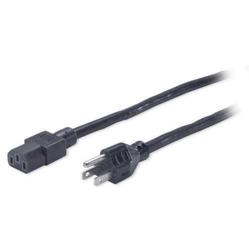 APC PWR C13 / 5-15P, 2.4 m Black 94.5" (2.4 m) NEMA 5-15P