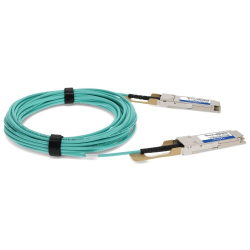 AddOn Networks QSFP-OTU4-AOC1M-CN-AO InfiniBand/fibre optic cable 39.4" (1 m) QSFP28 Mint color