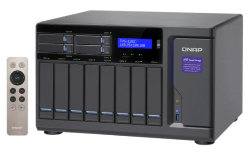 QNAP TVS-1282 NAS Tower Intel® Core™ i5 i5-6500 16 GB DDR4 0 TB QNAP Turbo NAS System Black