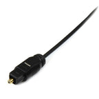StarTech.com THINTOS15 audio cable 181.1" (4.6 m) TOSLINK Black