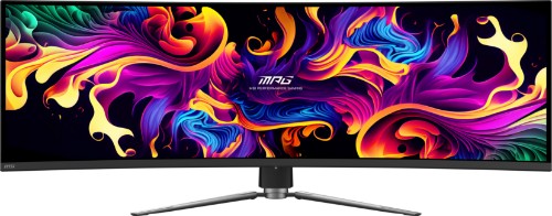 MSI MPG 491CQPX QD-OLED computer monitor 49" 5120 x 1440 pixels Dual QHD Black