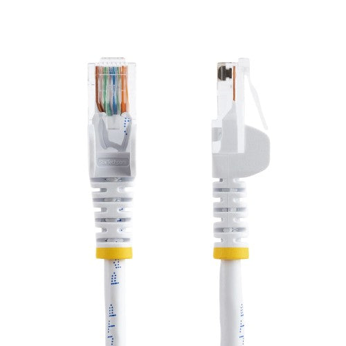 StarTech.com 15 ft White Snagless Category 5e (350 MHz) UTP Patch Cable networking cable 179.9" (4.57 m)