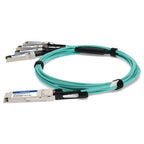 AddOn Networks QSFP-4SFP-AOC15M-EX-AO InfiniBand/fibre optic cable 590.6" (15 m) QSFP+ AOC Turquoise