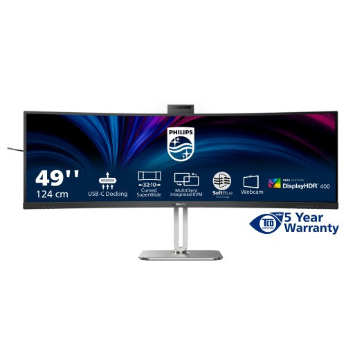 Philips 49B2U6900CH/75 computer monitor 48.8" 5120 x 1440 pixels Dual QHD LCD Black