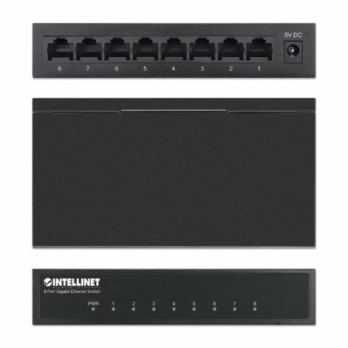 Intellinet 530347 network switch Gigabit Ethernet (10/100/1000) Black