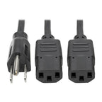 Tripp Lite P006-006-2 power cable Black 72" (1.83 m) C13 coupler