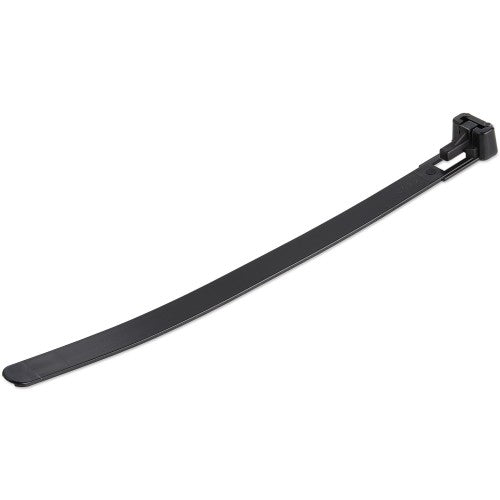StarTech.com CBMZTRB6BK cable tie Releasable cable tie Nylon, Plastic Black 100 pc(s)