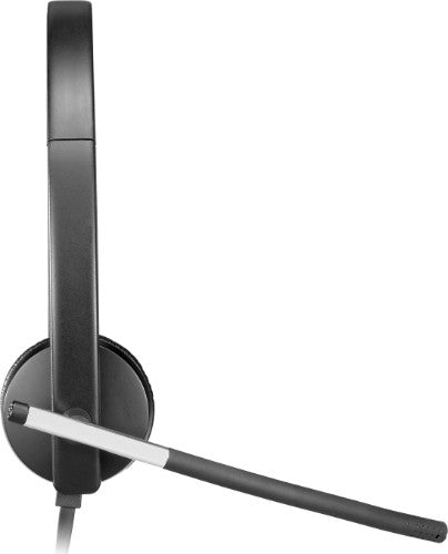 Logitech 981-000513 headphones/headset Wired Head-band Office/Call center USB Type-A Black, Silver