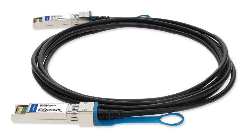 AddOn Networks ADD-SDESHP-PDAC-2M InfiniBand/fibre optic cable 78.7" (2 m) SFP+ DAC Black, Stainless steel