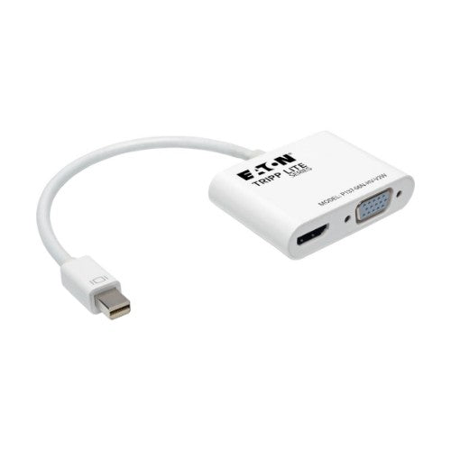 Tripp Lite P137-06N-HV-V2W video cable adapter 7.87" (0.2 m) Mini-DisplayPort HDMI/VGA White