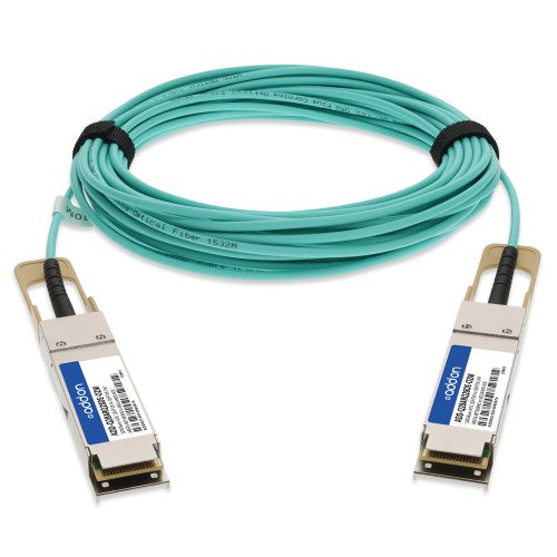 AddOn Networks QSFP-100G-AOC9M-AO InfiniBand/fibre optic cable 354.3" (9 m) QSFP28 AOC Turquoise