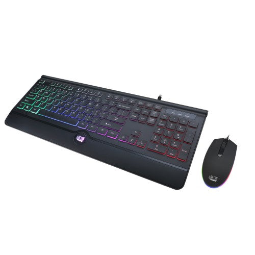 Adesso AKB-137CB keyboard Mouse included Universal USB US English Black