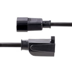 StarTech.com PAC10010PK power cable Black 11.8" (0.3 m) C14 coupler NEMA 5-15R