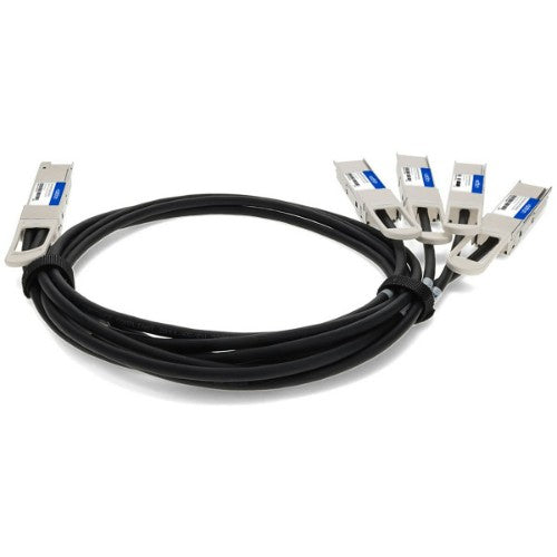 AddOn Networks QDD4QSFP56400CU2M-AO InfiniBand/fibre optic cable 78.7" (2 m) QSFP-DD 4x QSFP56 Black, Metallic