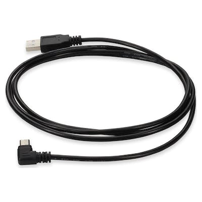 AddOn Networks USB2MICROUSBRT2M USB cable USB 2.0 78.7" (2 m) USB A Micro-USB B Black