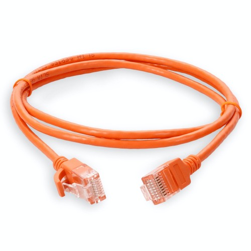AddOn Networks ADD-1FSLCAT6A-OE networking cable Orange 11.8" (0.3 m) Cat6a U/UTP (UTP)