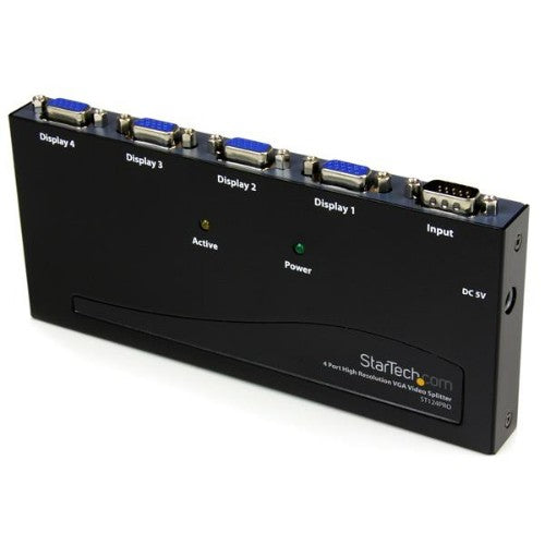 StarTech.com ST124PRO video splitter VGA 4x VGA - Buy IT Solutions