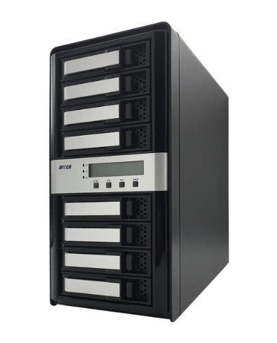 Areca ARC-8050T3U-8 NAS/storage server Tower Ethernet LAN Black