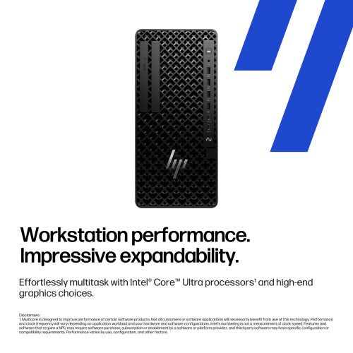 HP Z1 Tower G1i Desktop PC Wolf Pro Security Edition Intel Core Ultra 7 265 32 GB DDR5-SDRAM 1 TB SSD Windows 11 Pro Workstation AI Workstation, AI PC Black