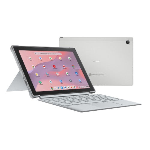 ASUS Chromebook CM30 Detachable CM3001DM2A-YZ88T-S MediaTek 520 10.5" Touchscreen WUXGA 8 GB LPDDR4x-SDRAM 128 GB eMMC Wi-Fi 6 (802.11ax) ChromeOS Belgian Silver