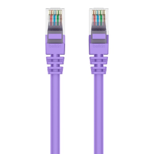 Belkin A3L980-15-PUR-S networking cable Purple 179.9" (4.57 m) Cat6 U/UTP (UTP)