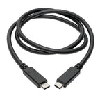 Tripp Lite U420-C03-G2-5A USB cable USB 3.2 Gen 2 (3.1 Gen 2) 35.8" (0.91 m) USB C 10 Gbit/s Black