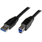 StarTech.com USB3SAB10M USB cable USB 3.2 Gen 1 (3.1 Gen 1) 393.7" (10 m) USB A USB B 5 Gbit/s Black