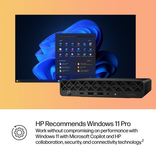 HP EliteDesk 8 Mini G1i Desktop AI PC Wolf Pro Security Edition