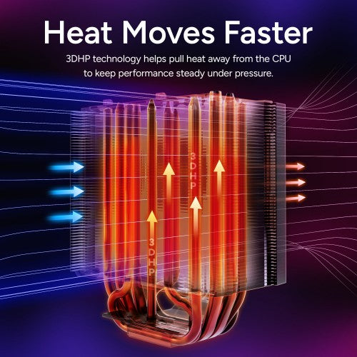 Cooler Master V8 ACE 3DHP Processor Air cooler 4.72" (12 cm) Black 1 pc(s)