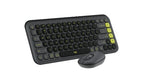 Logitech POP Icon Combo keyboard Mouse included Universal Bluetooth QWERTY English Granite, Green