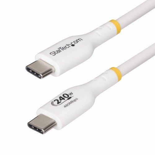 StarTech.com USB2EPR13FW USB cable USB 2.0 157.5" (4 m) USB C 0.48 Gbit/s 240 W White