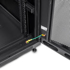 Rocstor Y10E064-B1 rack cabinet 25U Freestanding rack Black