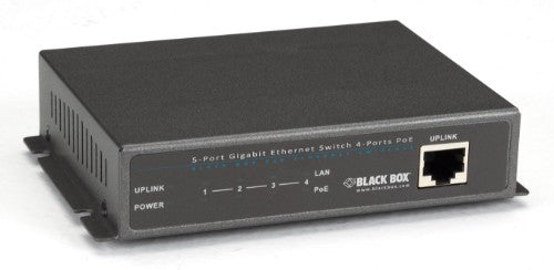 Black Box LPB1205A-R2 network switch Unmanaged Gigabit Ethernet (10/100/1000) Power over Ethernet (PoE) Desktop