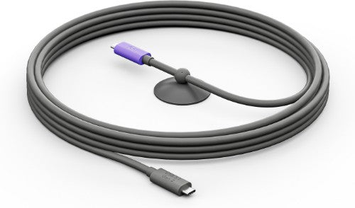 Logitech 952-000195 USB cable USB 3.2 Gen 2 (3.1 Gen 2) 196.9" (5 m) USB C Graphite, Violet