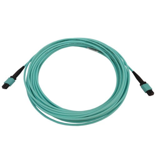 Tripp Lite N844B-10M-12-P InfiniBand/fibre optic cable 393.7" (10 m) MPO/MTP OFNR Aqua color, Black