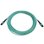 Tripp Lite N844B-10M-12-P InfiniBand/fibre optic cable 393.7" (10 m) MPO/MTP OFNR Aqua color, Black
