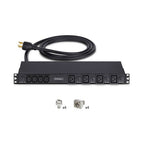 StarTech.com 2030B8H-RACK-PDU-IC power distribution unit (PDU) 20 AC outlet(s) 1U Black