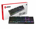 MSI VIGORGK30 keyboard Gaming USB QWERTY UK English Black