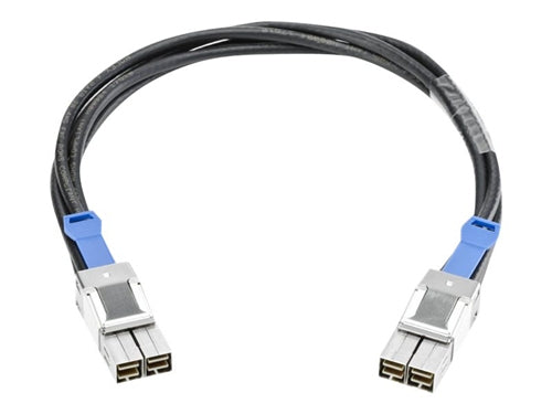 Axiom Stacking InfiniBand/fibre optic cable 19.7" (0.5 m) Stack Black, Stainless steel