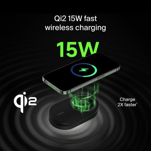 Belkin BoostCharge Headset, Smartphone Black AC, USB Wireless charging Fast charging Indoor