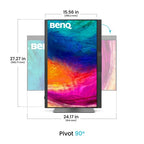 BenQ PD2770U computer monitor 27" 3840 x 2160 pixels 4K Ultra HD LCD Black