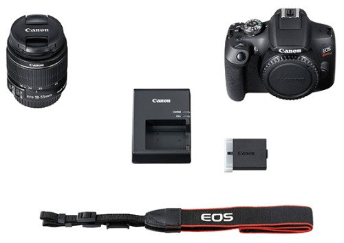Canon EOS Rebel T7 EF-S 18-55mm IS II Kit SLR Camera Kit 24.1 MP CMOS 6000 x 4000 pixels Black