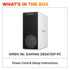 HP OMEN 16L Gaming Desktop TG03-0110 PC Intel Core Ultra 5 225F 8 GB DDR5-SDRAM 512 GB SSD NVIDIA GeForce RTX 3050 Windows 11 Home Midi Tower White