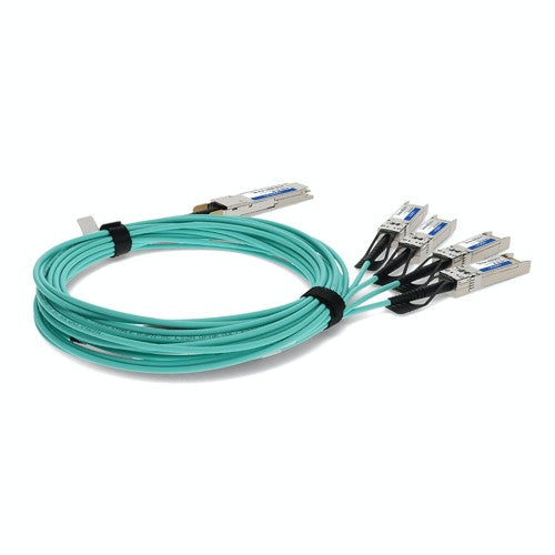 AddOn Networks 845420-B21-AO InfiniBand/fibre optic cable 275.6" (7 m) QSFP28 4x SFP28 AOC Aqua color