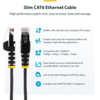 StarTech.com N6PAT10BKS networking cable Black 118.1" (3 m) Cat6 U/UTP (UTP)