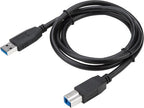 Targus 1m USB 3.0 USB cable USB 3.2 Gen 1 (3.1 Gen 1) 39.4" (1 m) USB A USB B Black